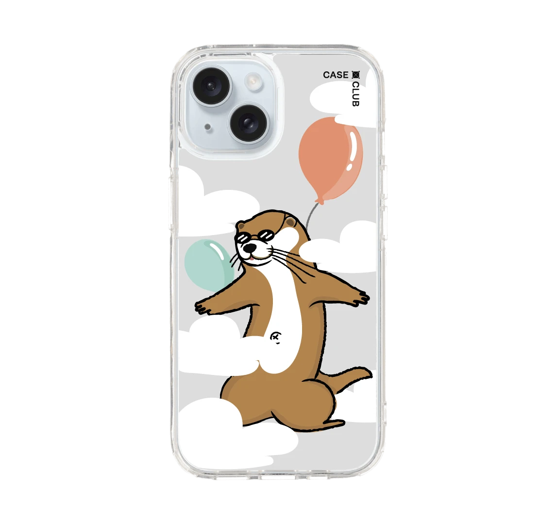 เคสใส iphone 15 นากน้อยกับลูกโป่งคู่ใจ